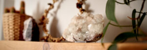 healing crystals on display at Pure Dynamic Health's Park Road clinic in Crouch End