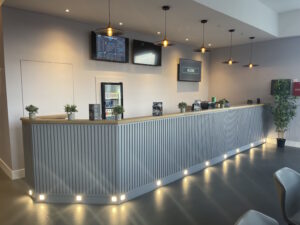 Reception desk at the Crouch End Fitness Centre