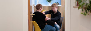 Pure practitioner treating a patient